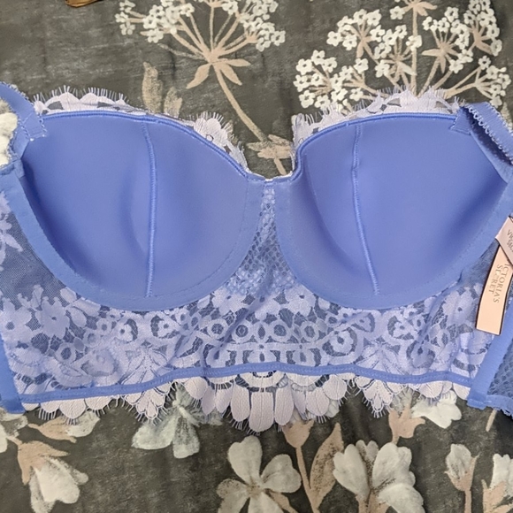 NWT Victoria's Secret purple lace bustier bra - Picture 7 of 9